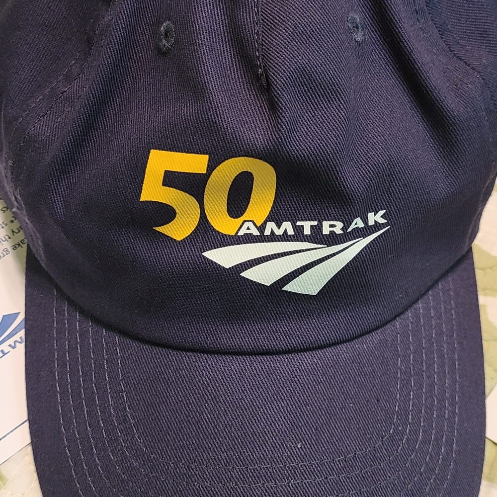 Amtrak 50th Anniversary Navy Cap